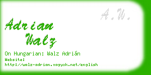 adrian walz business card